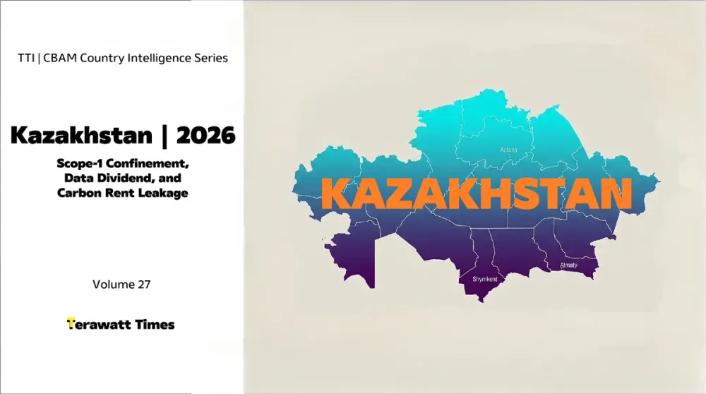 Test 4 CBAM Country Intelligence Kazakhstan 2026: Scope-1 Confinement, Data Dividend, and Carbon Rent Leakage